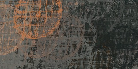 Obraz premium Artistic sketch backdrop material. Abstract geometric pattern. Chaos and random. Modern art drawing painting. 2d illustration. Digital texture wallpaper. 