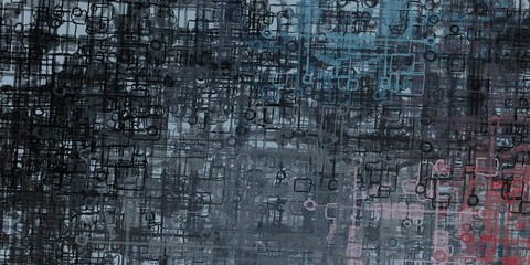 Artistic sketch backdrop material. Abstract geometric pattern. Chaos and random. Modern art drawing painting. 2d illustration. Digital texture wallpaper. 