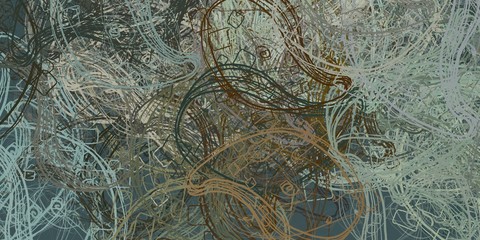 Artistic sketch backdrop material. Abstract geometric pattern. Chaos and random. Modern art drawing painting. 2d illustration. Digital texture wallpaper. 