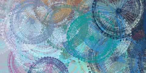 Artistic sketch backdrop material. Abstract geometric pattern. Chaos and random. Modern art drawing painting. 2d illustration. Digital texture wallpaper. 