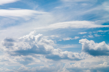 blue sky with white clouds