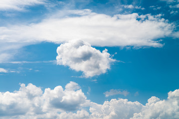 blue sky with white clouds