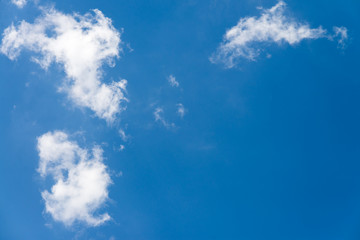 blue sky with white clouds