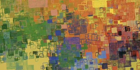 Artistic sketch backdrop material. Abstract geometric pattern. Chaos and random. Modern art drawing painting. 2d illustration. Digital texture wallpaper. 