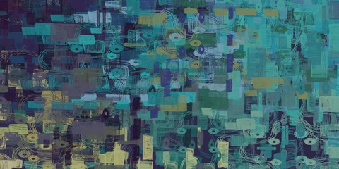 Artistic sketch backdrop material. Abstract geometric pattern. Chaos and random. Modern art drawing painting. 2d illustration. Digital texture wallpaper. 