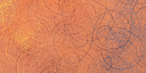 Artistic sketch backdrop material. Abstract geometric pattern. Chaos and random. Modern art drawing painting. 2d illustration. Digital texture wallpaper. 