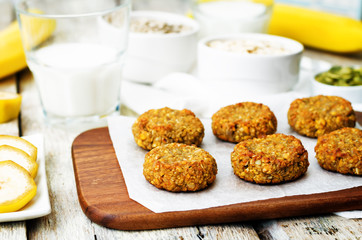 oats pumpkin and sunflower seeds banana cookies