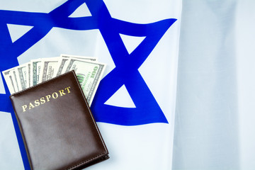 Travel and tourism in Israel, with passport and dollars