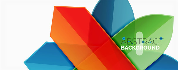 Color lines, modern geometric abstract background. Minimalistic design, creative concept, stripes with arrows and triangle shapes