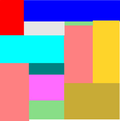 Abstract pattern of colorful rectangles