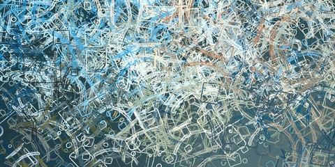 Artistic sketch backdrop material. Abstract geometric pattern. Chaos and random. Modern art drawing painting. 2d illustration. Digital texture wallpaper.