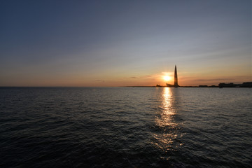 sunset at the sea