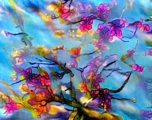 Obraz na płótnie Canvas Trees in bloom