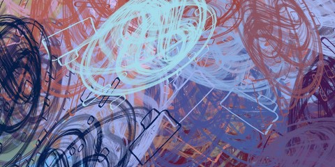 Artistic sketch backdrop material. Abstract geometric pattern. Chaos and random. Modern art drawing painting. 2d illustration. Digital texture wallpaper. 