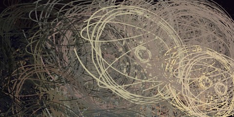Artistic sketch backdrop material. Abstract geometric pattern. Chaos and random. Modern art drawing painting. 2d illustration. Digital texture wallpaper. 