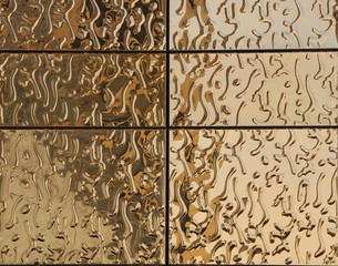 Tiles with a gold texture
