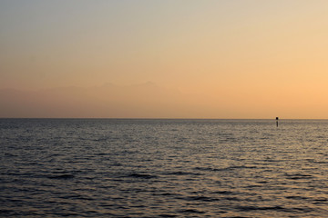 Herbstliche Abendstimmung am Bodensee