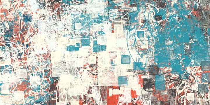 Artistic sketch backdrop material. Abstract geometric pattern. Chaos and random. Modern art drawing painting. 2d illustration. Digital texture wallpaper. © Jakub