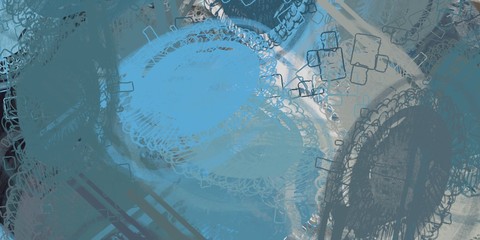 Artistic sketch backdrop material. Abstract geometric pattern. Chaos and random. Modern art drawing painting. 2d illustration. Digital texture wallpaper. 