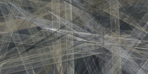 Artistic sketch backdrop material. Abstract geometric pattern. Chaos and random. Modern art drawing painting. 2d illustration. Digital texture wallpaper. 