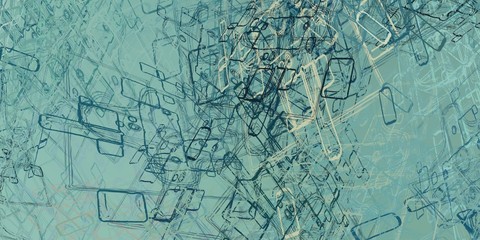 Abstract illustration. Digital painting. Modern art.