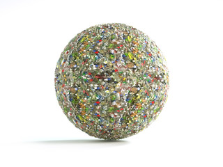 Plastic bottle little planet