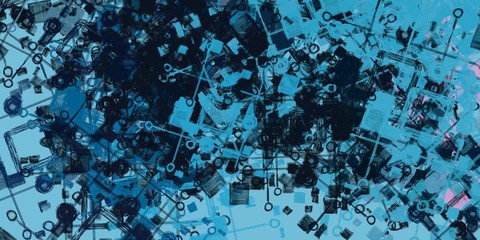 Digital abstraction. Artistic pattern. 2d illustration.