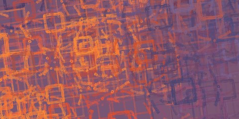 Modern artwork. 2d illustration. Digital painting. 