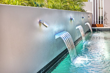 Modern wall-fountains