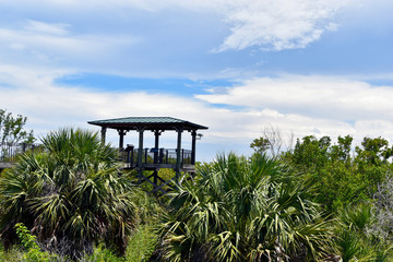 observation tower at a wildlife refuge