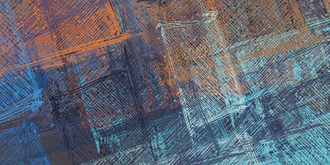 Modern artwork. 2d illustration. Digital painting. 