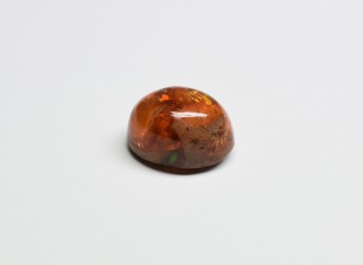 Opal cabochon cut gemstone