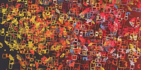 Obraz premium Modern artwork. 2d digital illustration.