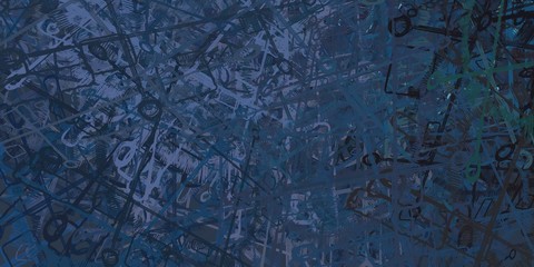 Modern artwork. 2d digital illustration.