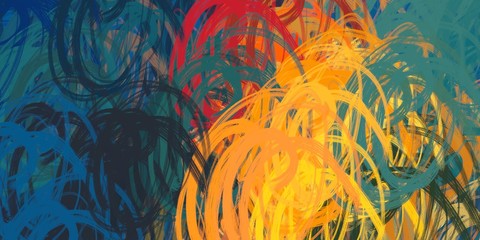 Modern artwork. 2d digital illustration.