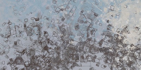 Abstract 2d illustration. Painting.