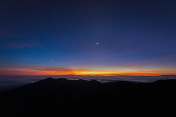 Sunrise at Haleakala Crater, Maui, Hawaii, USA