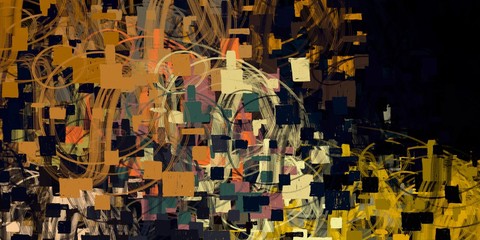 Abstract digital painting. Modern Art.