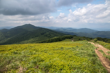 Bieszczadu Mountains in Poland