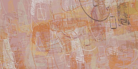 Abstract painting. Modern art. Digital brush.