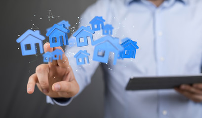 Model of the house and digital iot