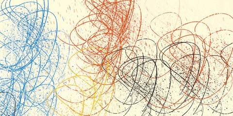 Obraz premium Modern art abstraction. Hand made painting.