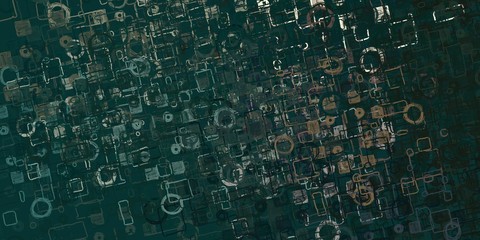 Abstract modern art. 2d illustration.