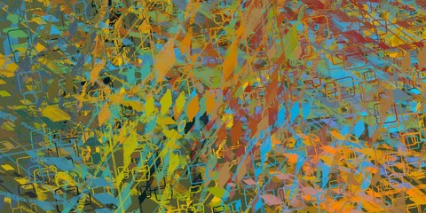 Abstract 2d illustration painting.