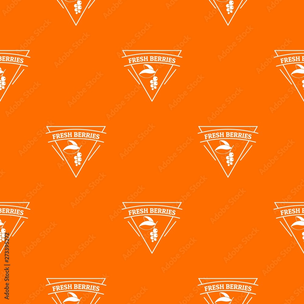 Poster fresh berries pattern vector orange for any web design best