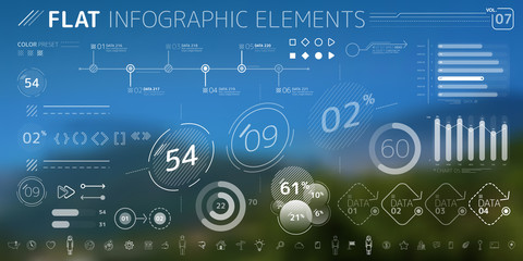 Corporate Infographic Vector Elements Collection