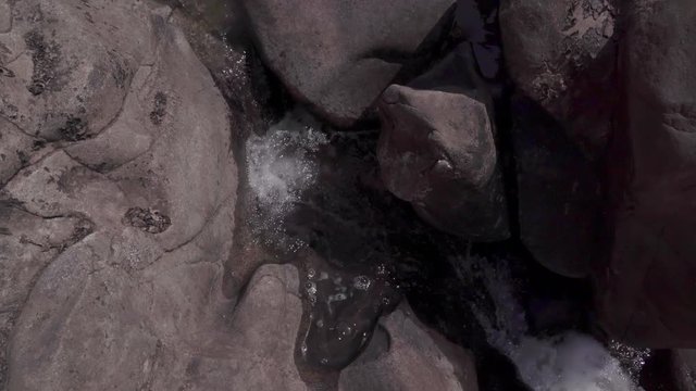 Stream of water in the wild.