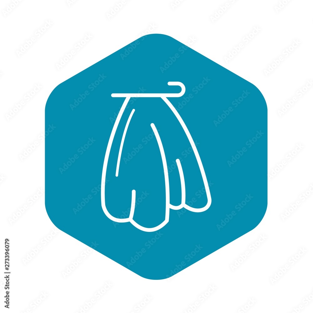 Poster towel icon. outline towel vector icon for web design isolated on white background