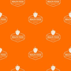 Raspberry pattern vector orange for any web design best