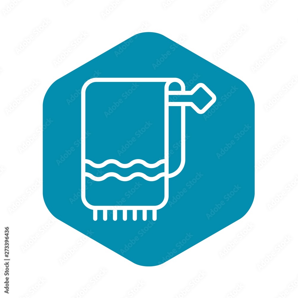 Poster fresh towel icon. outline fresh towel vector icon for web design isolated on white background